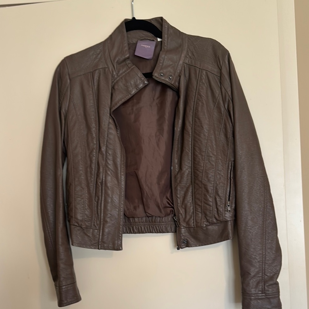 Harper Brown Leather Jacket